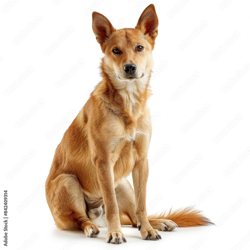 Dingo isolated on white background Dingo isolated on white background