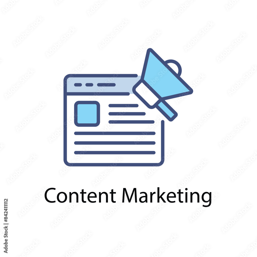 Content Marketing vector icon Content Marketing vector icon