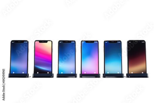 The Samsung Galaxy Quintet: Five Innovative Models Ready to Impress on White or PNG Transparent Background.