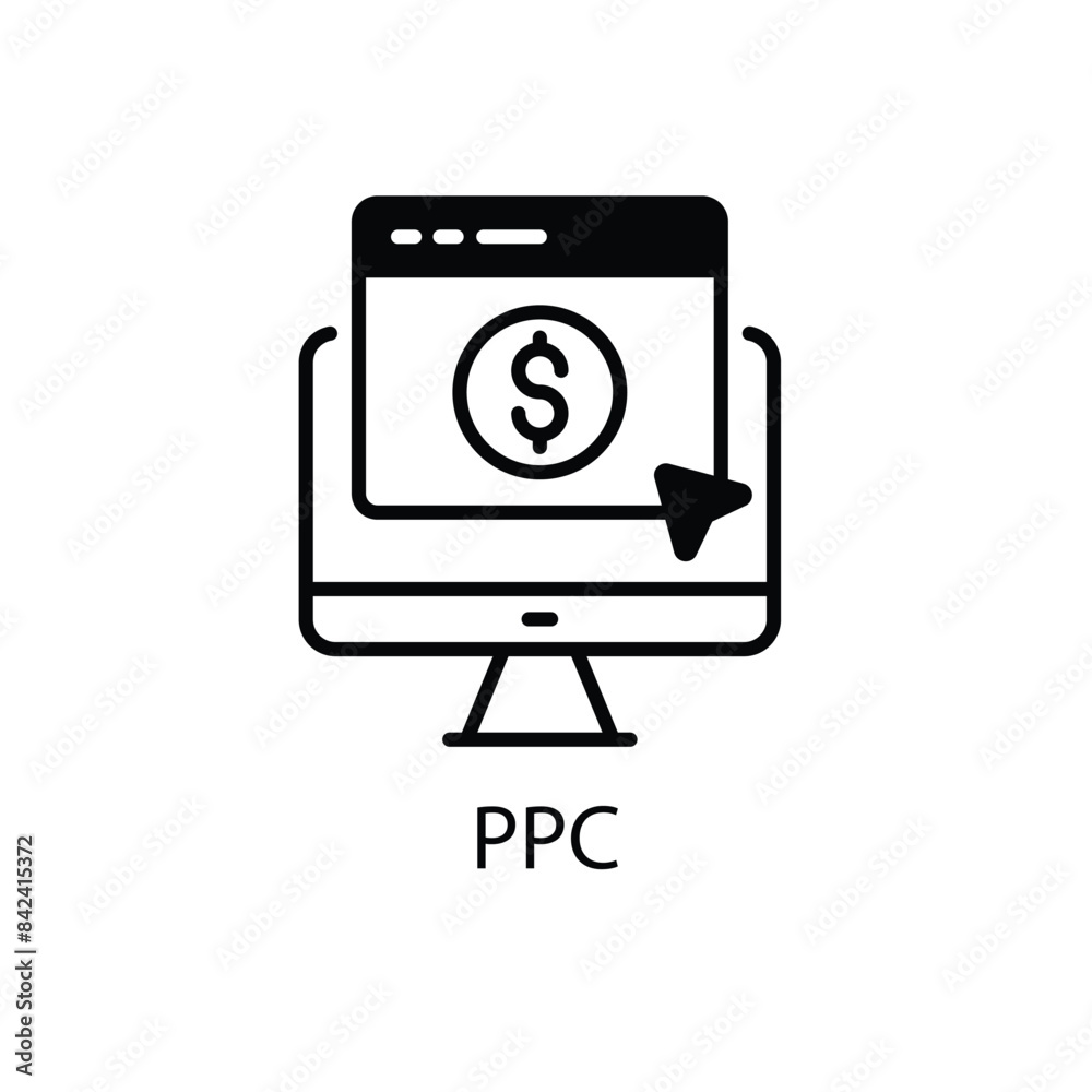 PPC vector icon PPC vector icon
