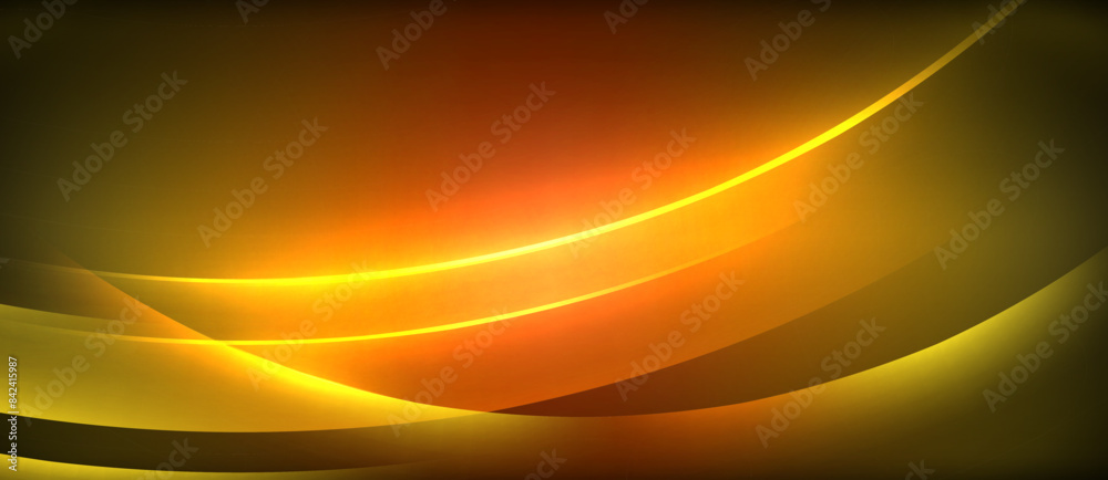 Neon glowing circle rays, light round lines in the dark, planet style neon wave lines. Energetic electric concept design for wallpaper, banner, background Neon glowing circle rays, light round lines in the dark, planet style neon wave lines. Energetic electric concept design for wallpaper, banner, background