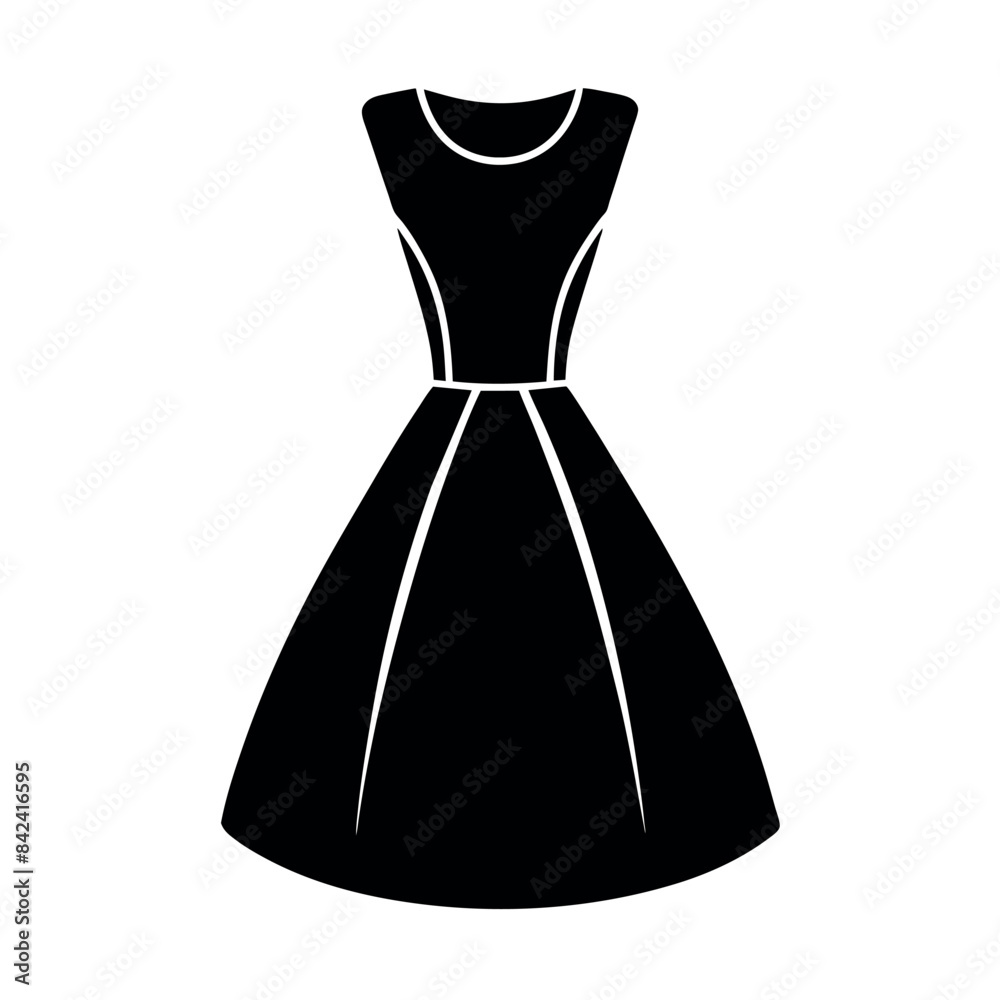 minimal and simple baby frock vector silhouette, white background minimal and simple baby frock vector silhouette, white background