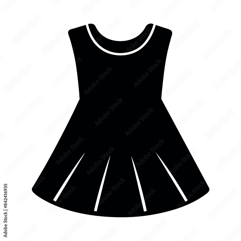 minimal and simple baby frock vector silhouette, white background minimal and simple baby frock vector silhouette, white background