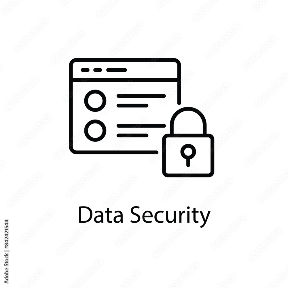 Data Security vector icon Data Security vector icon