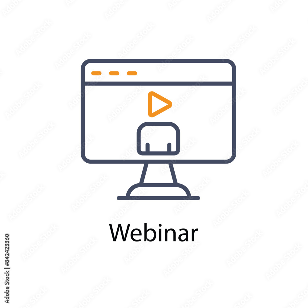 Webinar vector icon Webinar vector icon