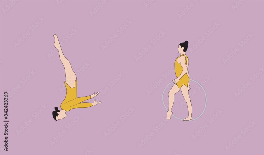 woman gymnastic woman gymnastic