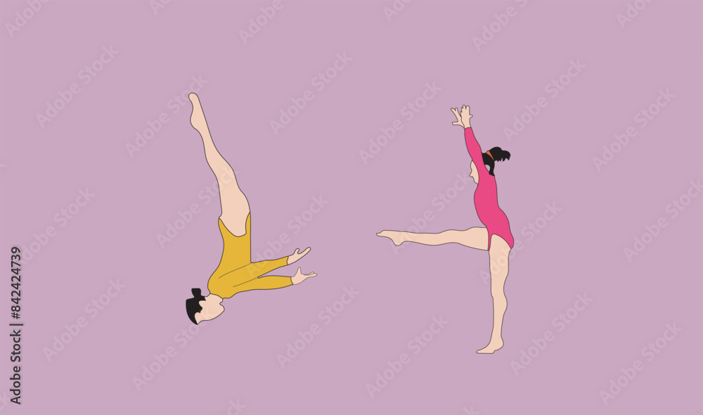 Fototapeta premium woman gymnastic