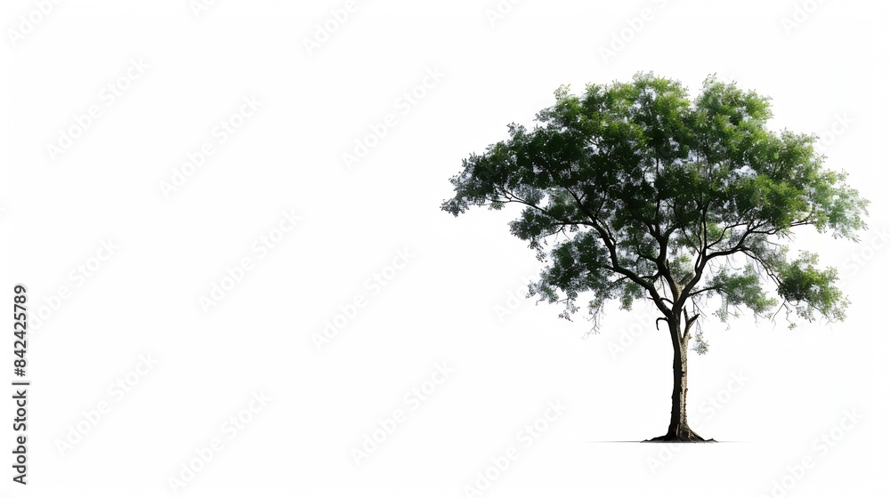 Obraz premium Isolated tree on white background : Generative AI