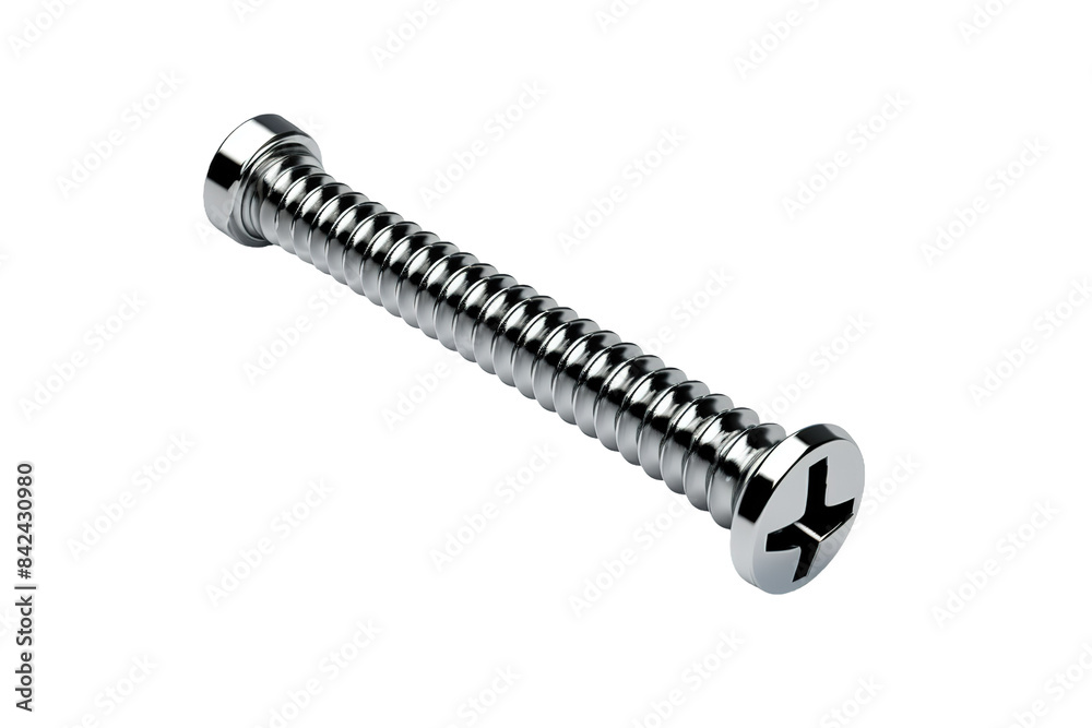 The Silver Spiral: A Stainless Steel Screws Journey on White or PNG Transparent Background. The Silver Spiral: A Stainless Steel Screws Journey on White or PNG Transparent Background.