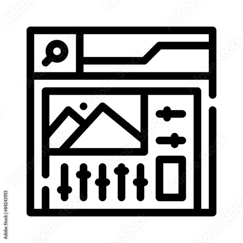 edit image line icon