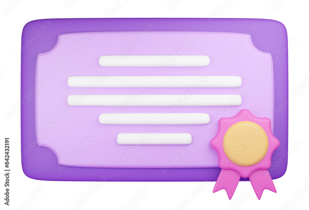 3D Certificate Illustration
3D Certificate Illustration
