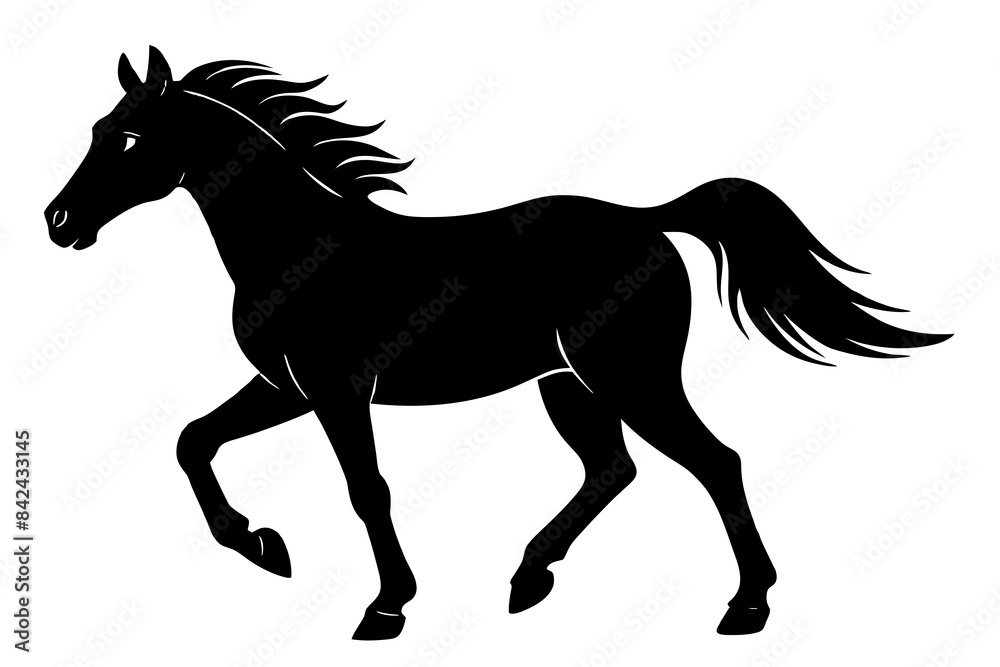 Vector Horse silhouette and illustration svg file Vector Horse silhouette and illustration svg file