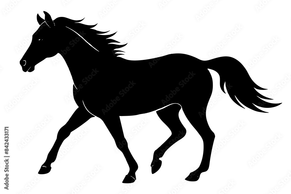 Vector Horse silhouette and illustration svg file Vector Horse silhouette and illustration svg file