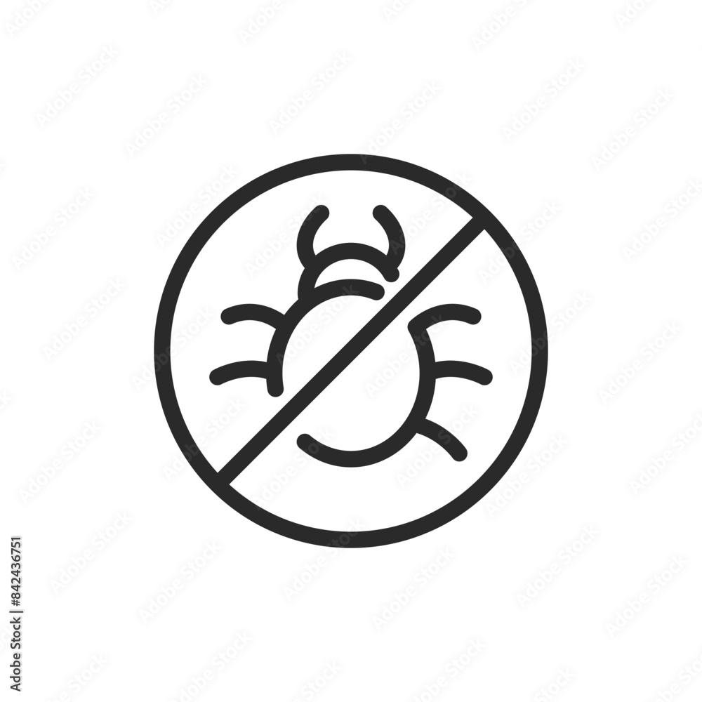 Pest control for plants, linear style icon. pest control, agriculture, or plant protection. Editable stroke width. Pest control for plants, linear style icon. pest control, agriculture, or plant protection. Editable stroke width.