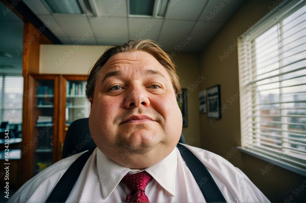 Close-up of a businessman looking at the camera with a confident smile. AI. Close-up of a businessman looking at the camera with a confident smile. AI.