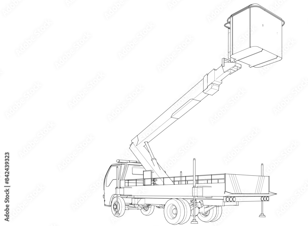 a car with a cradle lift
