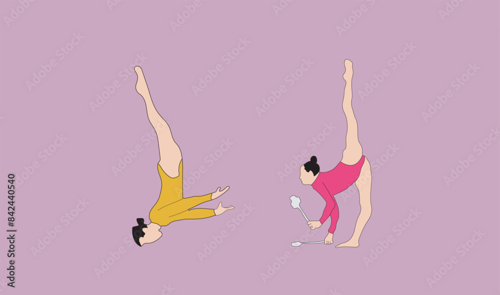 woman gymnastic woman gymnastic