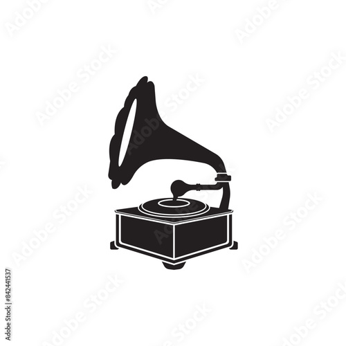 Gramaphone icon vector flat design