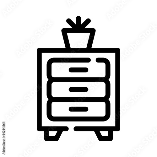 file cabinet line icon