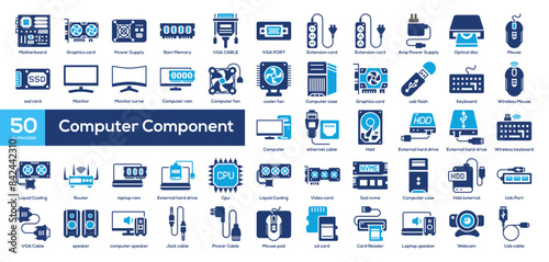 Computer Component Icon Colection