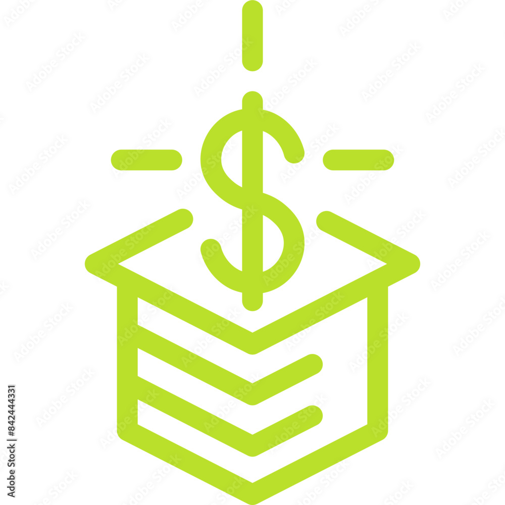 Obraz premium Schoolarship Line Icon