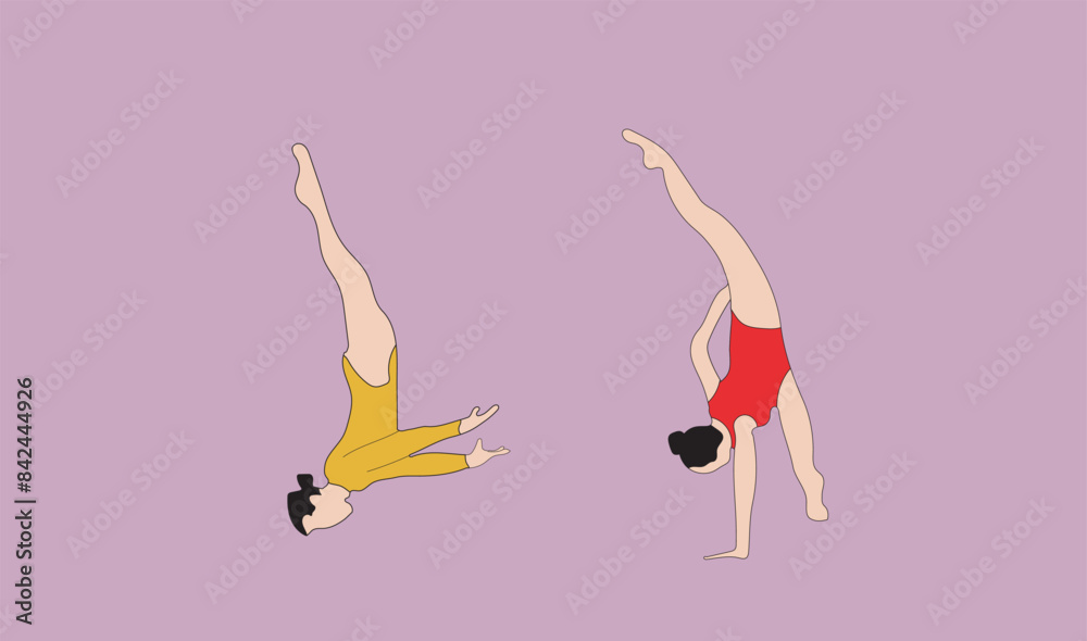 Fototapeta premium Woman Gymnastic
