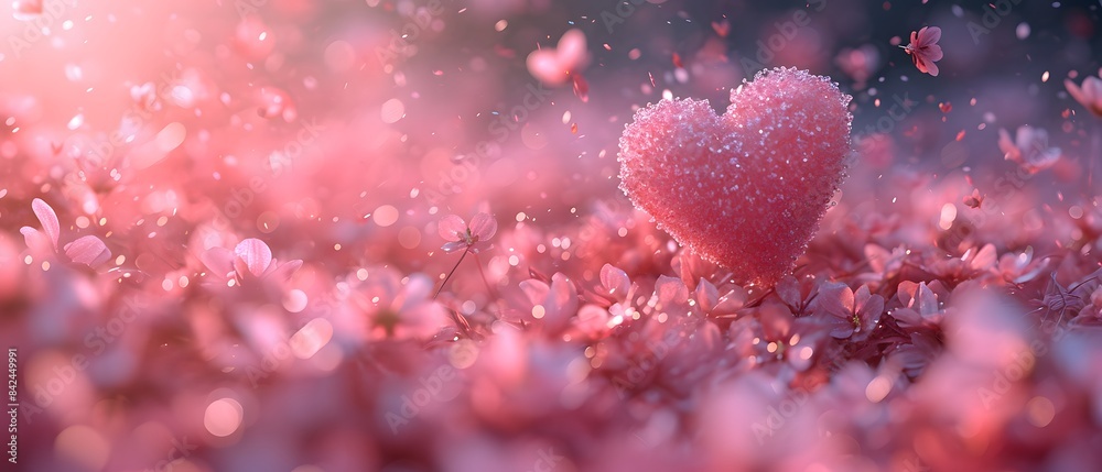 Images for making backgrounds for greeting cards or presentations about fragile love. The illustration filled with little hearts. Spread the whole picture The overall color tone of the image is pink. Images for making backgrounds for greeting cards or presentations about fragile love. The illustration filled with little hearts. Spread the whole picture The overall color tone of the image is pink.