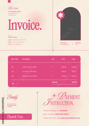 Wallet - Invoice Graphic Template