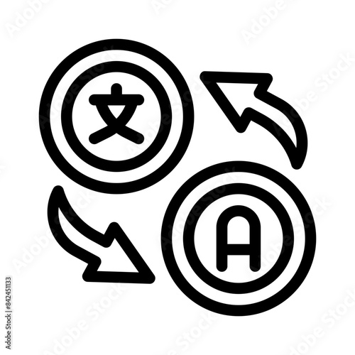 translator line icon