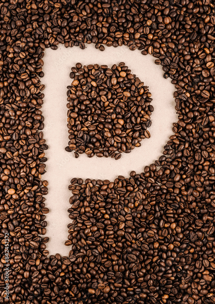 coffee bean letters. alphabet. coffee beans coffee bean letters. alphabet. coffee beans