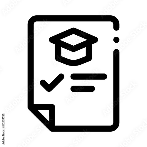 Syllabus line icon
