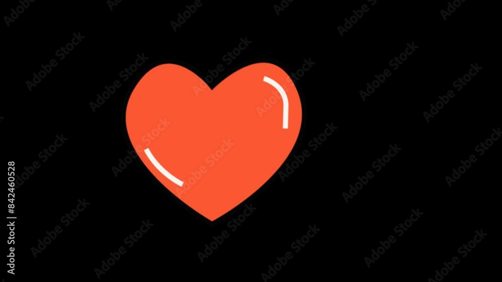 retro style love animation on transparent background retro style love animation on transparent background