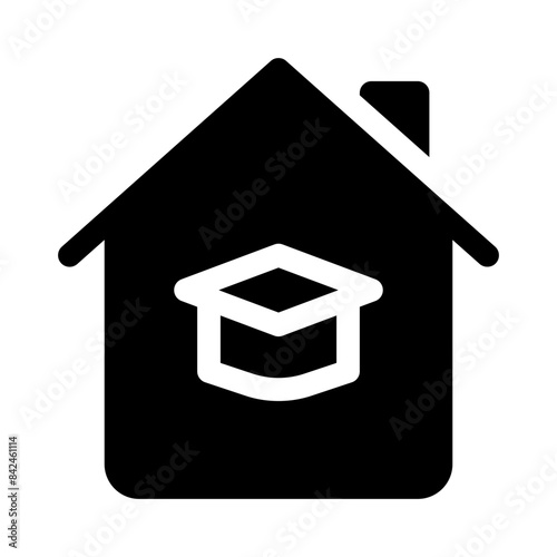 homeschooling glyph icon