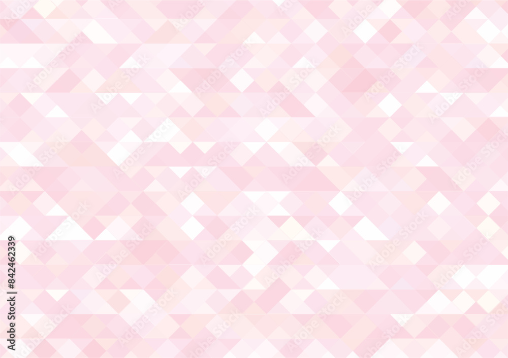 三角形のモザイクキラキラ背景(ピンク) 三角形のモザイクキラキラ背景(ピンク)
