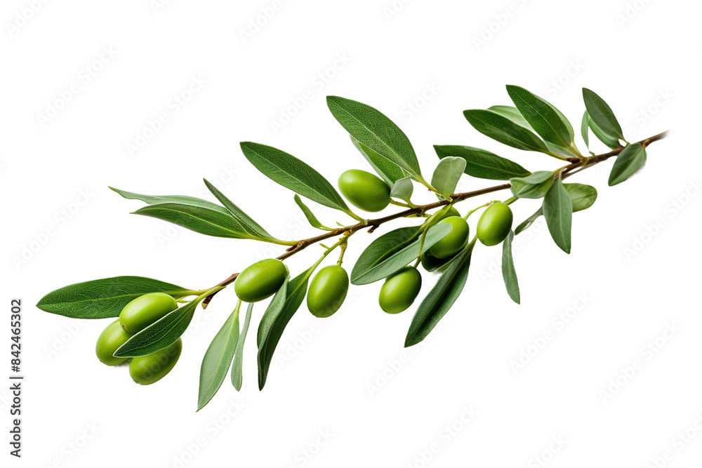 A Symphony of Olives: Graceful Olive Branch With Lush Green Olives on White or PNG Transparent Background. A Symphony of Olives: Graceful Olive Branch With Lush Green Olives on White or PNG Transparent Background.
