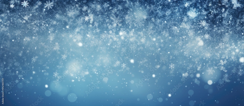 Evening Christmas snowfall with a serene copy space image. Evening Christmas snowfall with a serene copy space image.