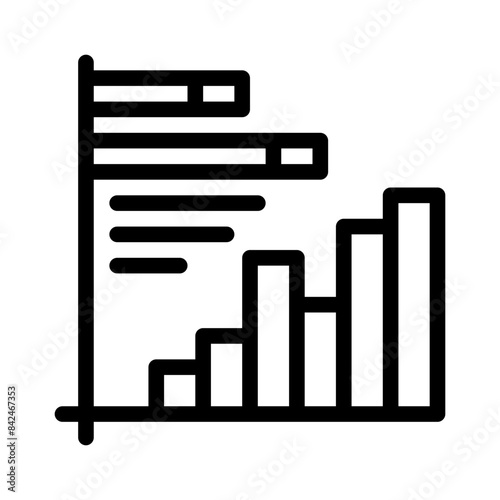 histogram line icon