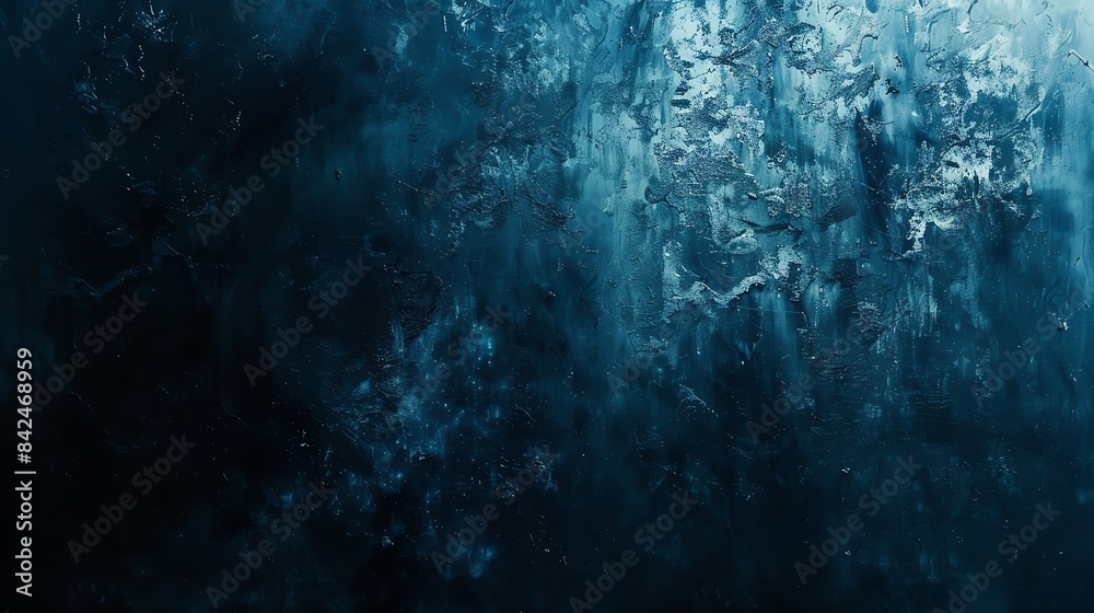 Fototapeta premium Abstract blue and white frozen ice texture background