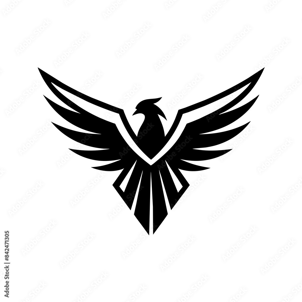 Obraz premium Eagle logo vector art illustration
