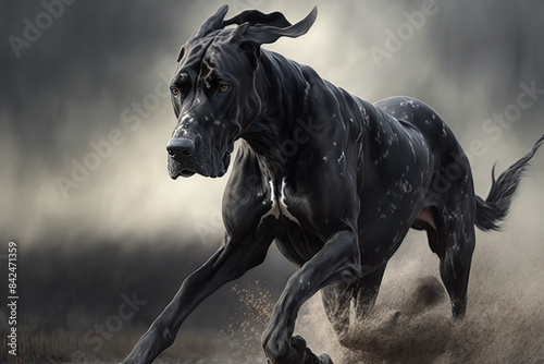 Great dane running