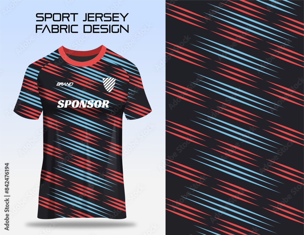 Sport jersey uniform. Fabric textile pattern Design for soccer football, badminton, volleyball, tennis, cycling, and e-sport club. Sublimation fabric printing design Sport jersey uniform. Fabric textile pattern Design for soccer football, badminton, volleyball, tennis, cycling, and e-sport club. Sublimation fabric printing design