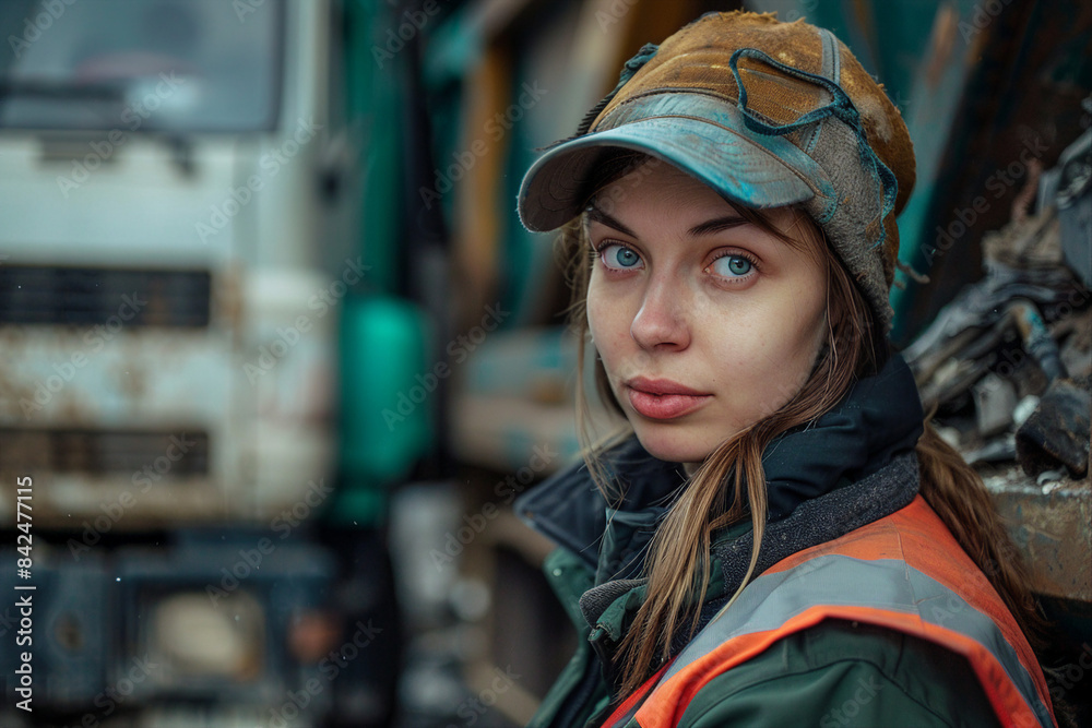 Local service workers cleaning reusing trash garbage saving planet from pollution recycling plant fabric Generative AI Local service workers cleaning reusing trash garbage saving planet from pollution recycling plant fabric Generative AI