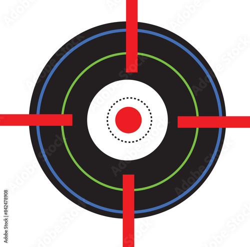 Gun Shooting Target vector