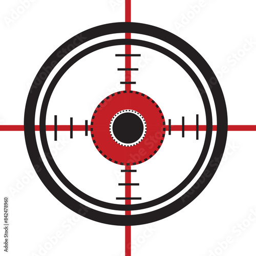 Gun Shooting Target vector