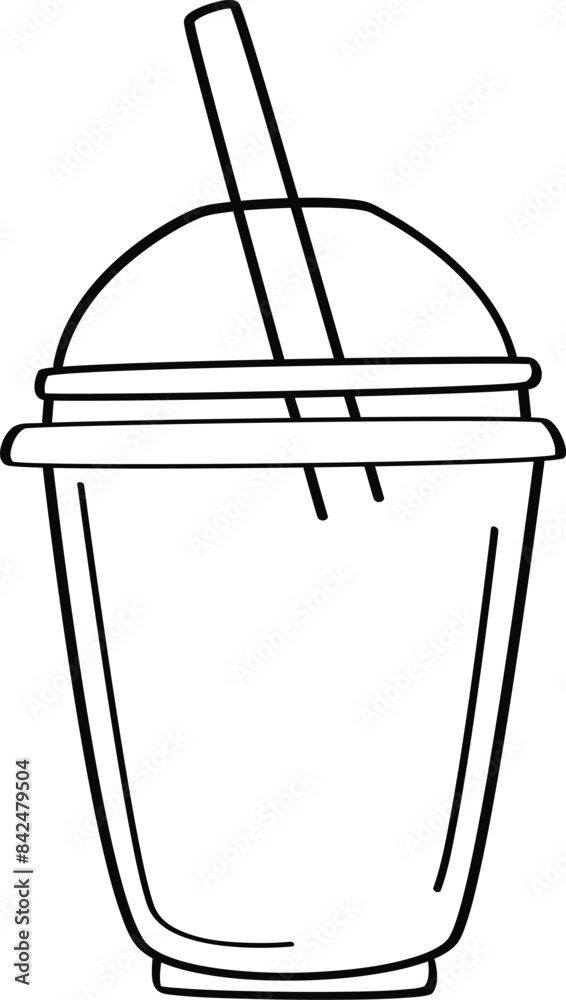 Disposable Plastic Cup Sketch