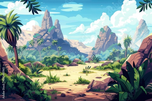 Imaginative landscape artwork for mesmerizing graphic design projects