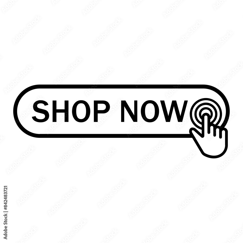 Shop Now Button Icon, Simple Icon Vector Design, best used for presentation, application, web and banner Shop Now Button Icon, Simple Icon Vector Design, best used for presentation, application, web and banner