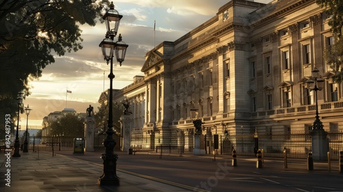 Realistic View of Buckingham Palace