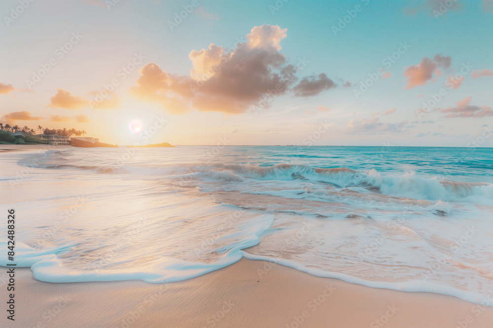 Fototapeta premium Idyllic Beach at Sunset