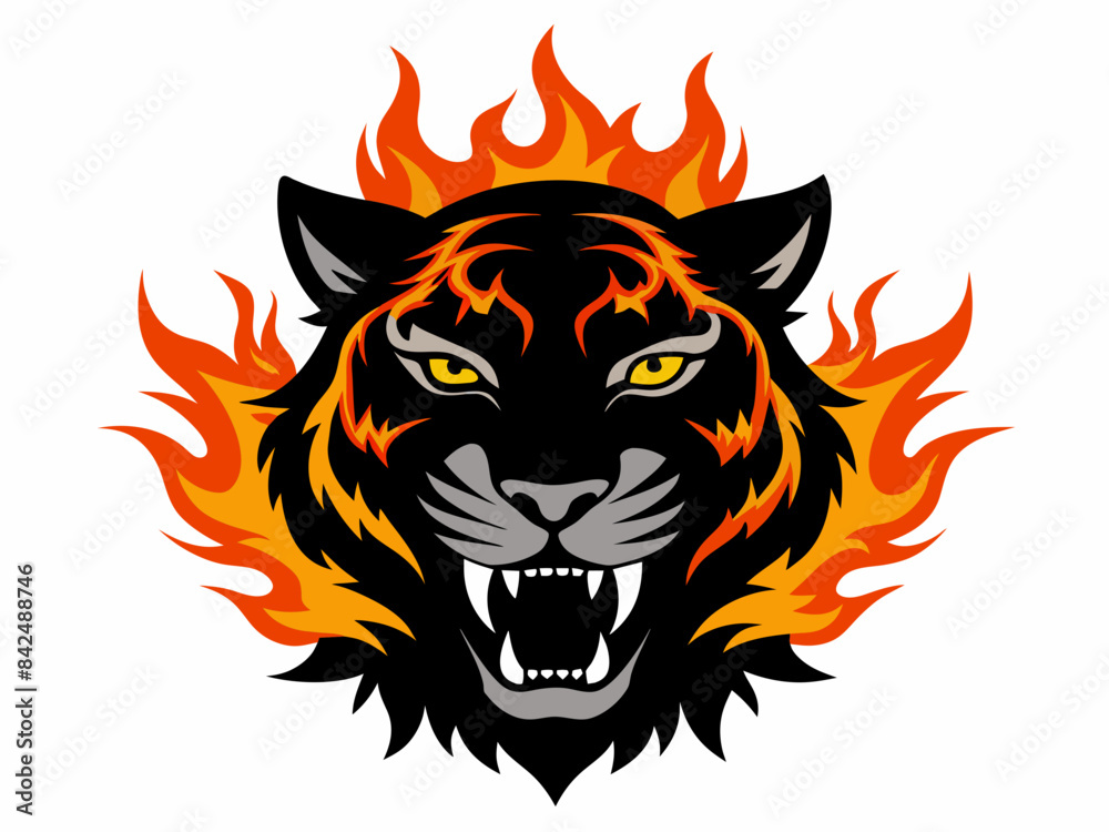 Black Silhouette on Fire Tiger Face Logo,Tiger, Face, Logo, Black Silhouette, Fire, Wild, Animal, Fierce, Predator, Symbol, Iconic, Graphic, Illustration, Art, Design, Minimalist, Stylish, Black Silhouette on Fire Tiger Face Logo,Tiger, Face, Logo, Black Silhouette, Fire, Wild, Animal, Fierce, Predator, Symbol, Iconic, Graphic, Illustration, Art, Design, Minimalist, Stylish,